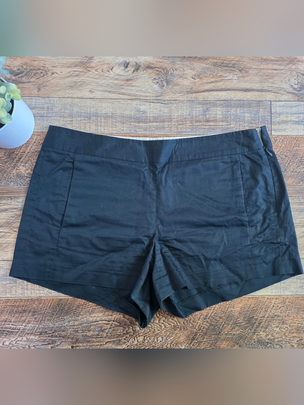 J.Crew Sidney Side-Zip Chino Shorts Black (3" Inseam)